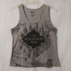 Harry Potter Marauder's Map Tank Top Women's M